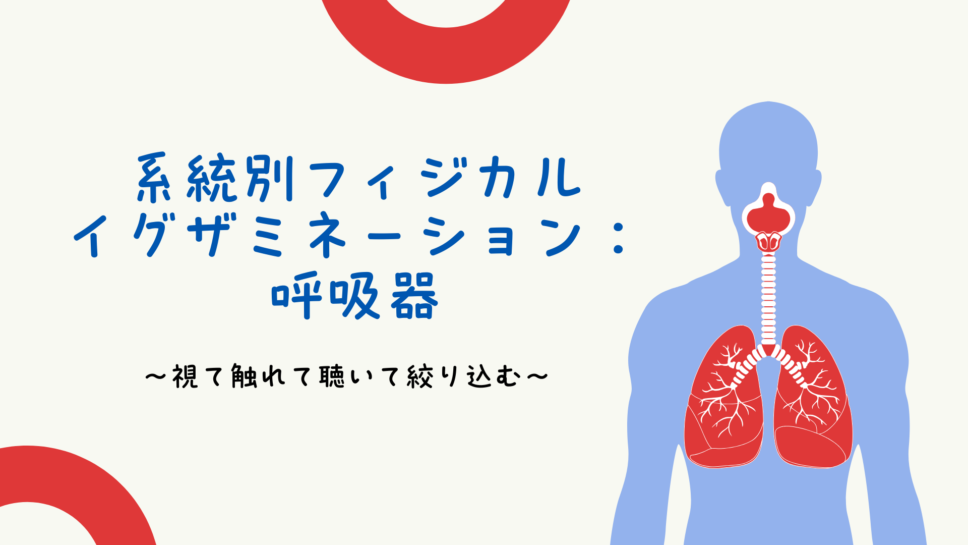 【系統別フィジカルイグザミネーション：呼吸器】