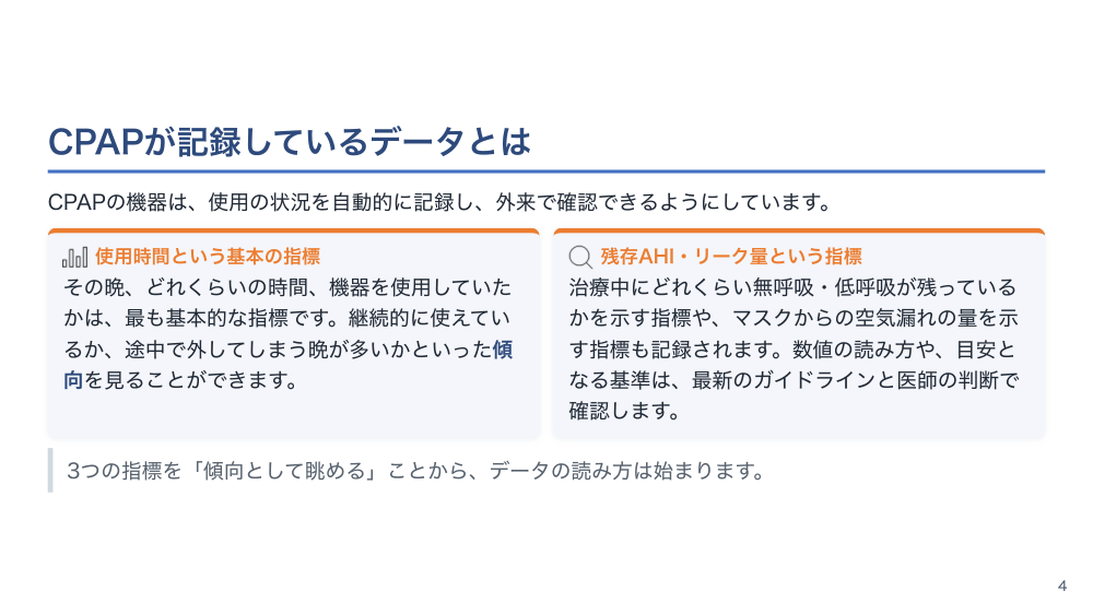 【全4回】睡眠時無呼吸とCPAP外来 導入から続けてもらう支援まで