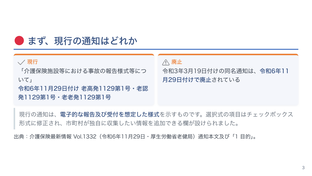 チャプター2:No.2:事故報告の対象・期限・様式