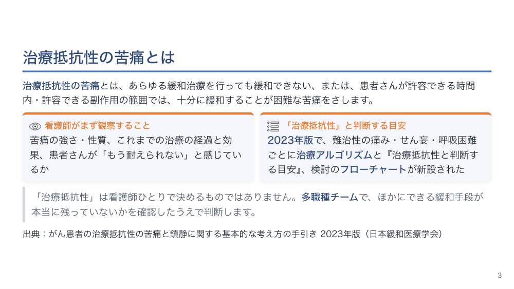【全5回】緩和ケアの症状マネジメント（実践）