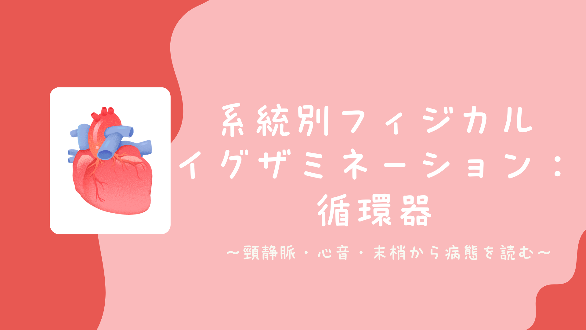 【全5回】系統別フィジカルイグザミネーション：循環器
